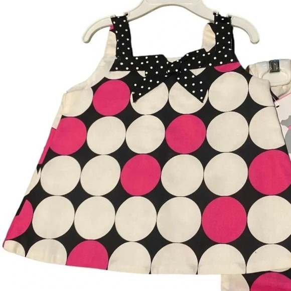 RARE EDITIIONS GIRLS NWT PINK TOP BOTTOM SHIRT BIRTHDAY SUMMER SZ 18 & 24 MONTHS - Picture 3 of 3